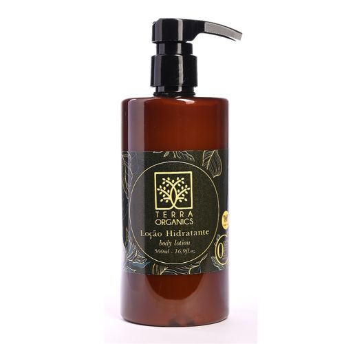 Loção Hidratante Terra Organics 500ml com Válvula Profissional Realgems