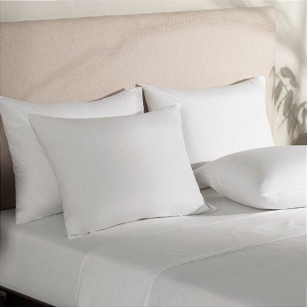 Kit 30 Fronhas para Hotel Bainhas Normais TEKA Profiline 180 Fios Madri 50x70cm