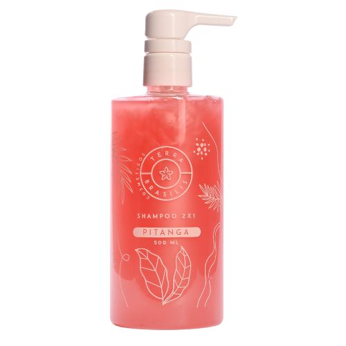 Shampoo Condicionador 2x1 Pitanga 500ml com Válvula Profissional Terra Brasilis Realgems