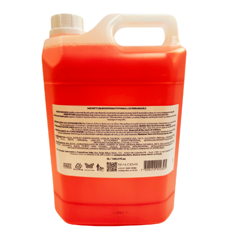 Bombona Shampoo Condicionador 2x1 Pitanga 5 litros Terra Brasilis Realgems