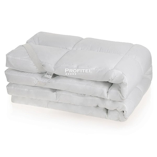 Pillow Top King 193x203cm Enchimento 2000g/m² Percal 233 Fios Majestic Profitel