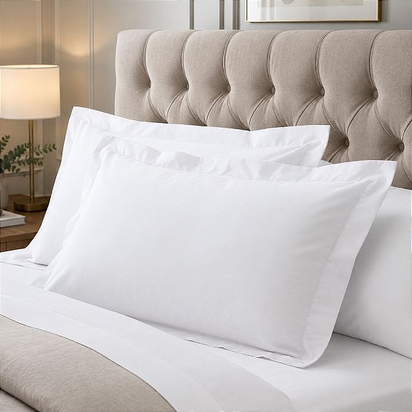 Fronha para Hotel com 2 Abas 250 Fios 50x90cm Majestic Profitel
