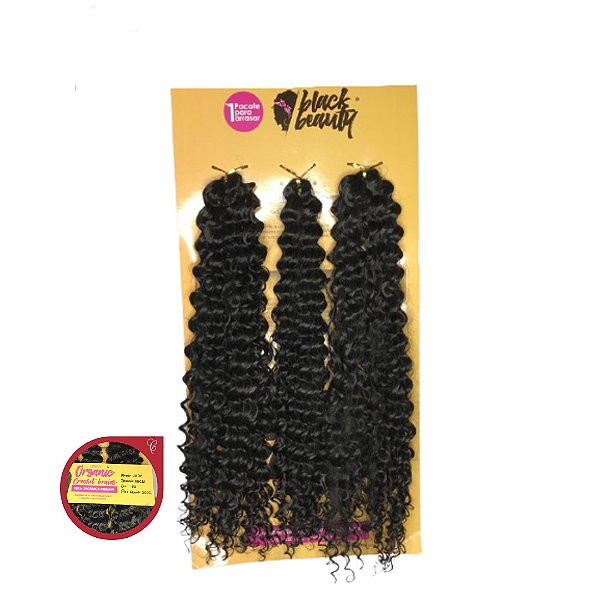 Cabelo Crochet Braids Cacheado Jade (Cor 1B) 300G- 60cm - Black Beauty