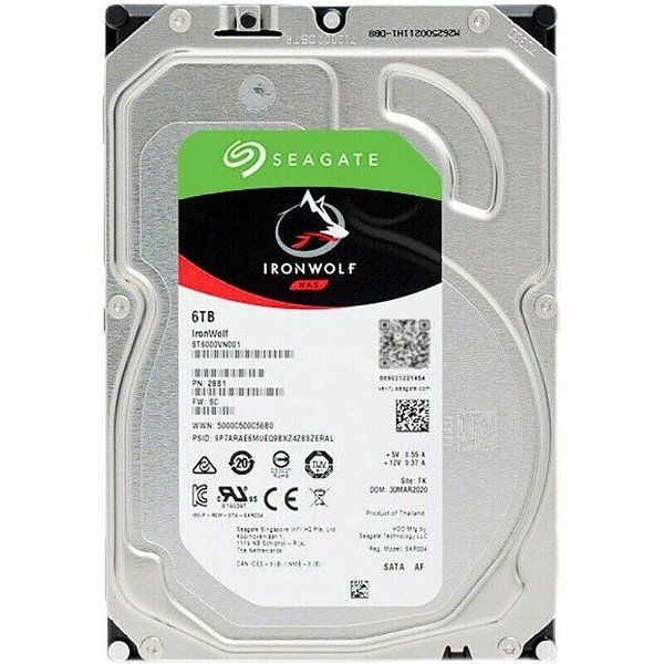 HD Seagate 6TB IronWolf NAS, 3.5', SATA - ST6000VN001