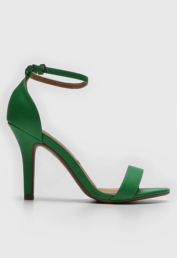 Sandália Vizzano Salto Alto Pelica Verde Bandeira - MM Concept - Moda  Feminina, Calçados e Acessórios