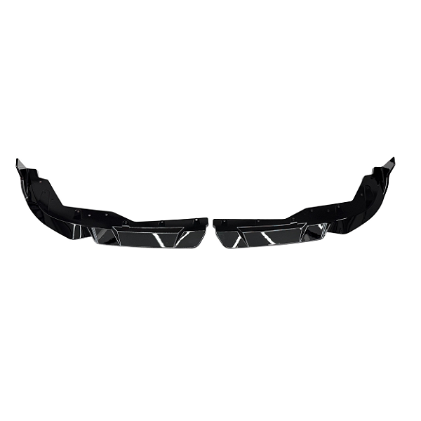 Front Lip Black Piano P/ G20 M Sport 2 Peças 2023/2025