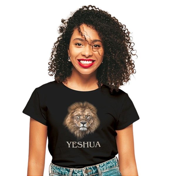 Camiseta Evangélica Feminina Gospel Leão Yeshua