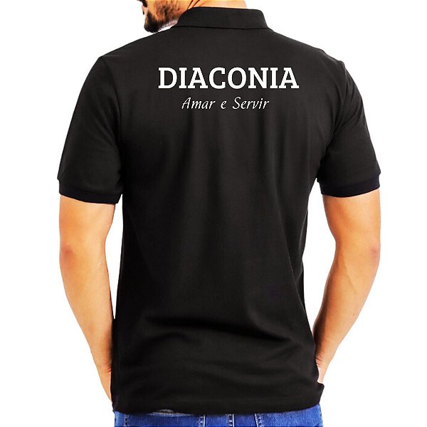 Camisa Polo Para Diácono Evangélico Amar e Servir