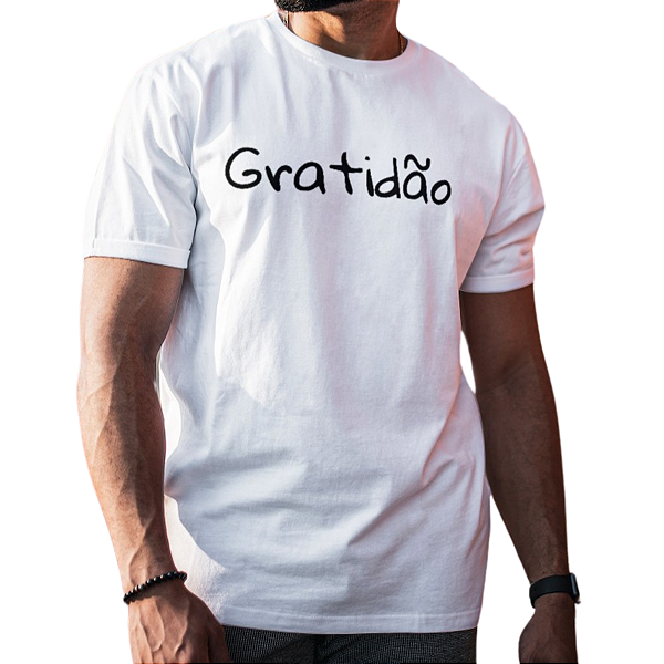 Camiseta Masculina Evangélica Gospel Gratidão