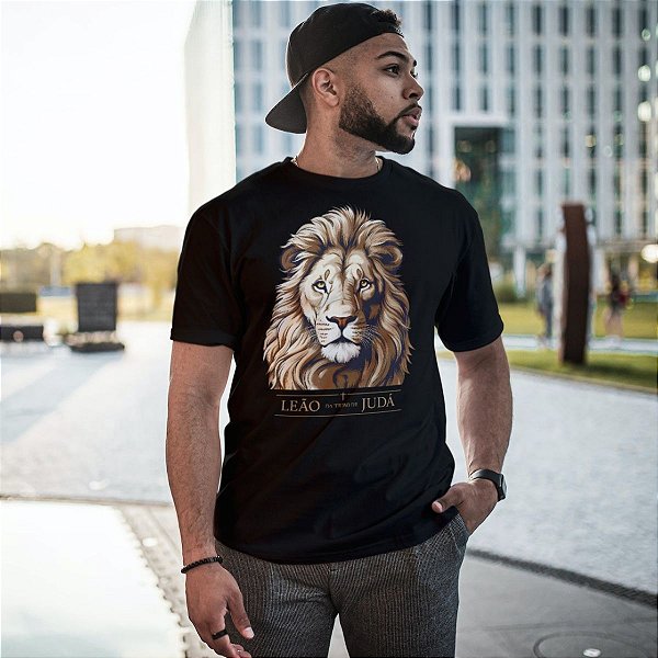Camiseta Leão Da Tribo De Judá Cristã Camisetas Cristãs