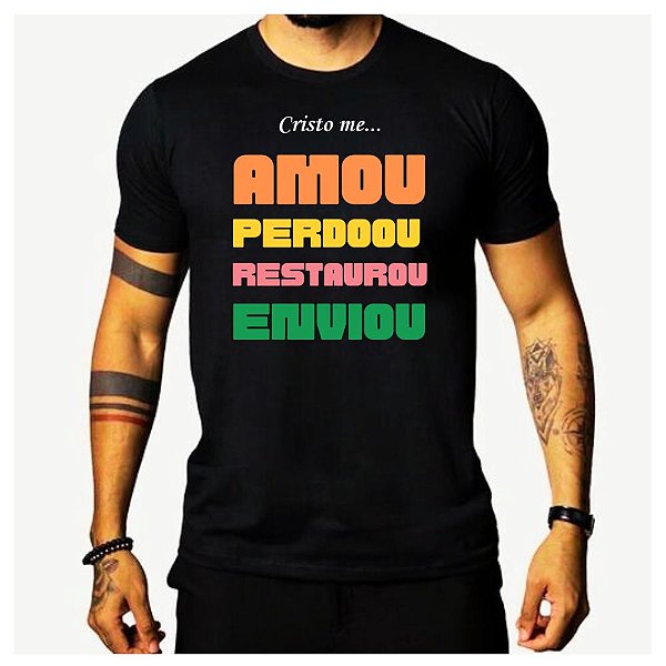 Camiseta Jovem Cristão Gospel Evangélica Estampada Promoção