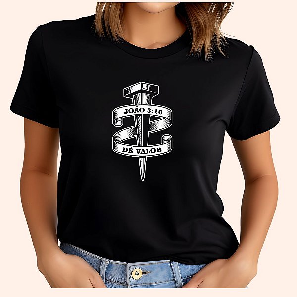 Camiseta Evangélica Gospel Cristã João 3 Baby Look