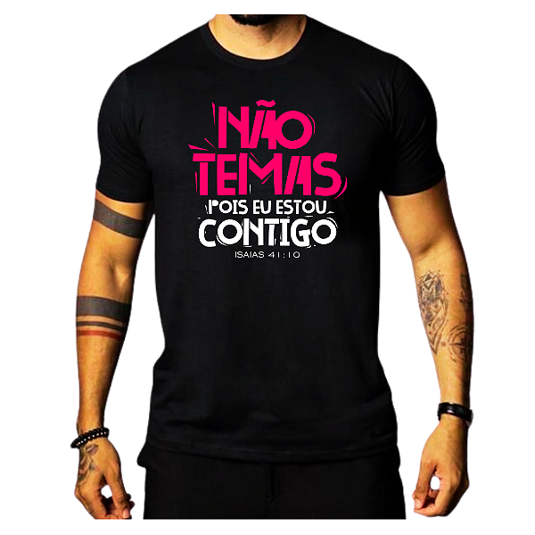 Camiseta Gospel Cristã Evangélica Não Temas Promoção