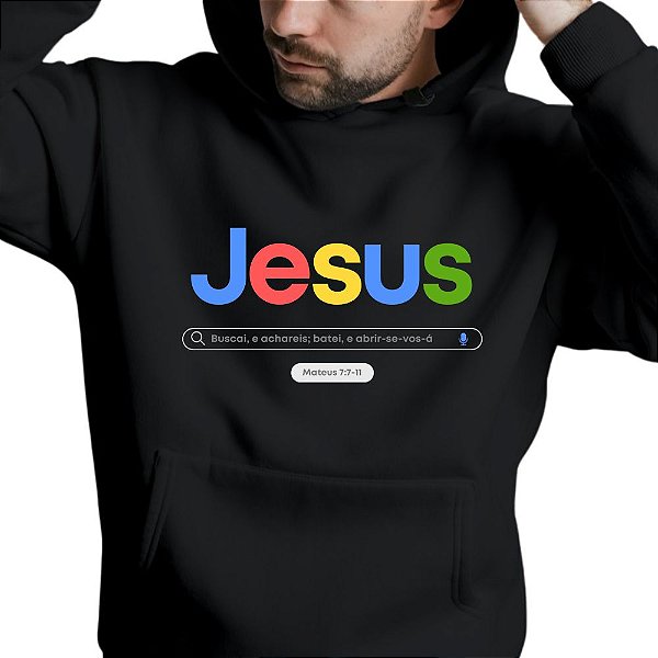 Blusa Moletom Gospel Cristã Evangélica Promoção Jesus Google