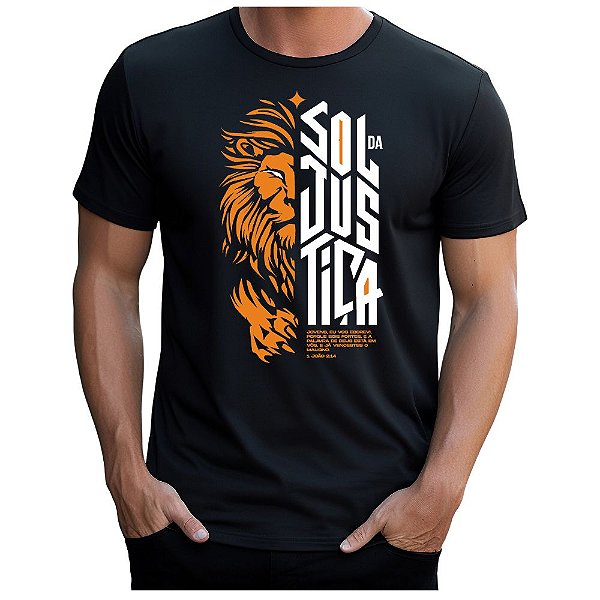 Camiseta Gospel Cristã Evangélica Sol da Justiça Promoção