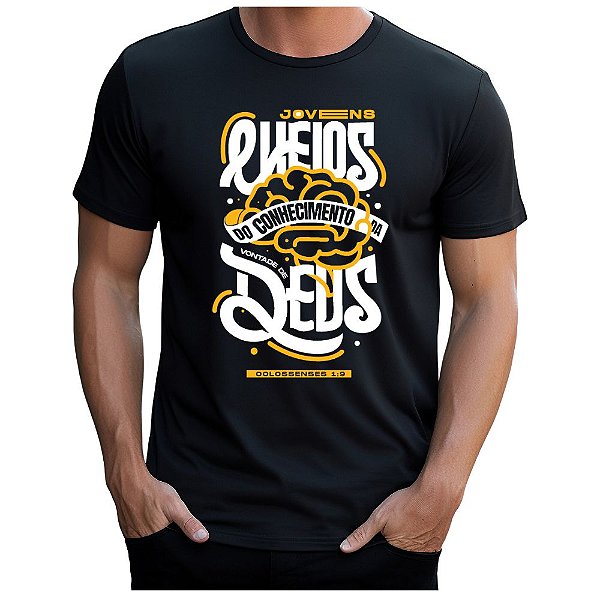 Camiseta Gospel Cristã Evangélica Jovens Cheios Promoção