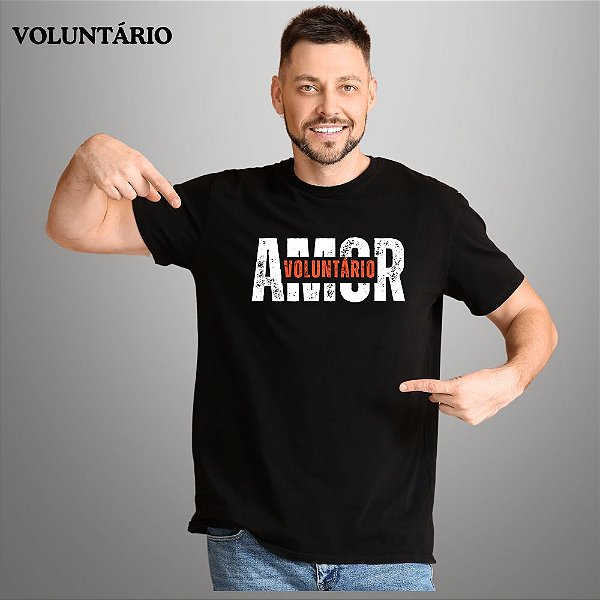 Camiseta Para Voluntário Gospel Criativo Amor Voluntário