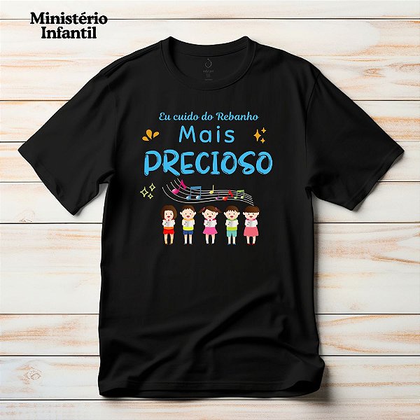 Camiseta Para Ministério Infantil Gospel Criativo Eu Cuido