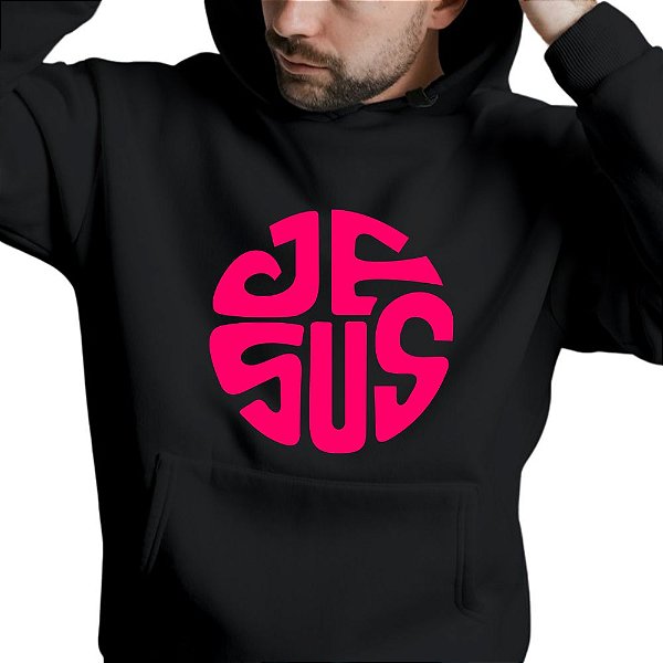 Blusa Moletom Gospel Criativo Jesus Círculo