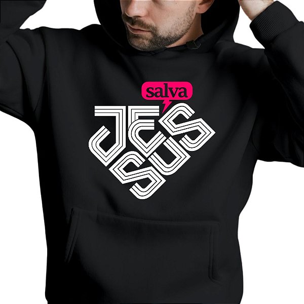 Blusa Moletom Gospel Criativo Jesus Herói