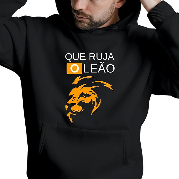 Blusa Moletom Gospel Criativo Que Ruja o Leão