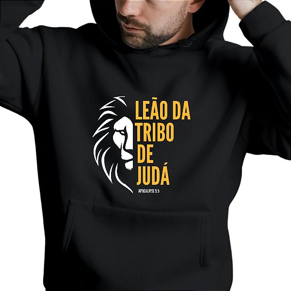 Blusa Moletom Gospel Criativo Leão da Tribo