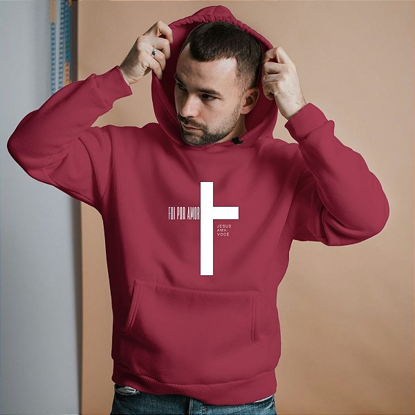 Blusa Moletom Gospel Criativo Foi Por Amor