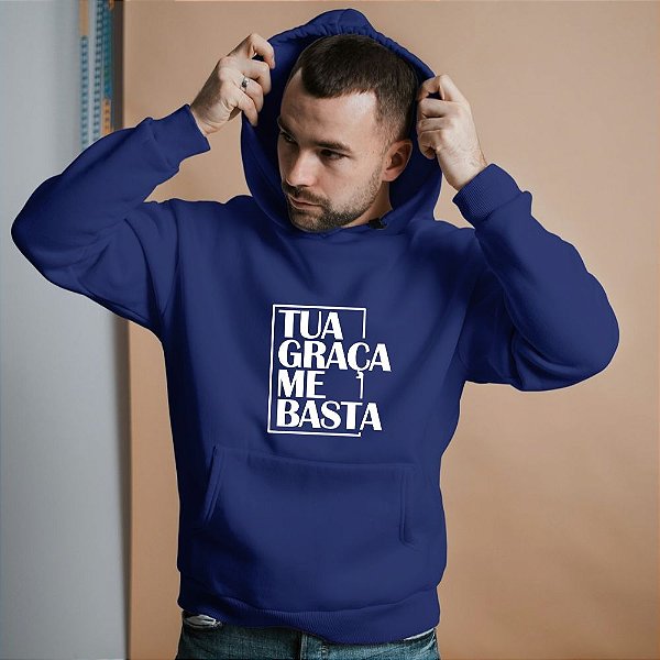 Blusa Moletom Gospel Criativo Tua Graça Me Basta