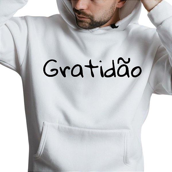 Blusa Moletom Gospel Criativo Gratidão