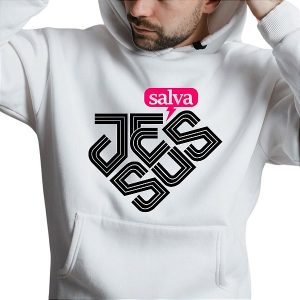 Blusa Moletom Gospel Criativo Jesus Herói