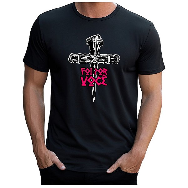Camiseta Gospel Cristã Evangélica Foi Por Você Promoção