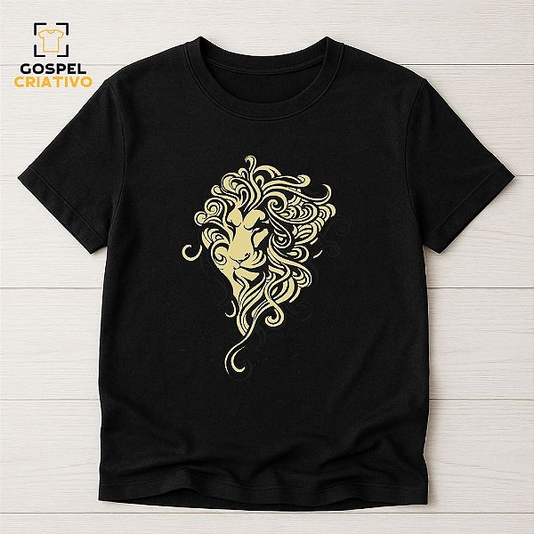 Camiseta Cristã Evangélica Desenho Leão