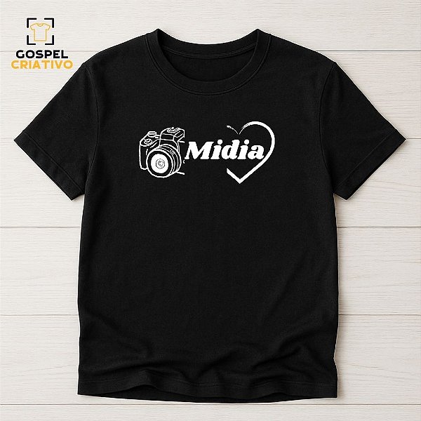 Camiseta Para Equipe de Mídia na Igreja