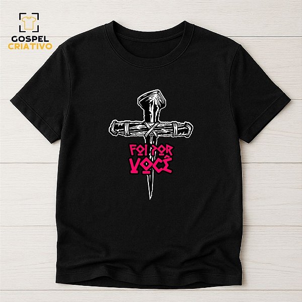 Camiseta Cristã Evangélica Cruz