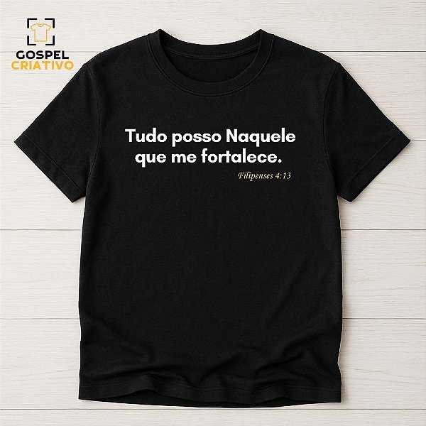Camiseta Cristã Evangélica Versículo