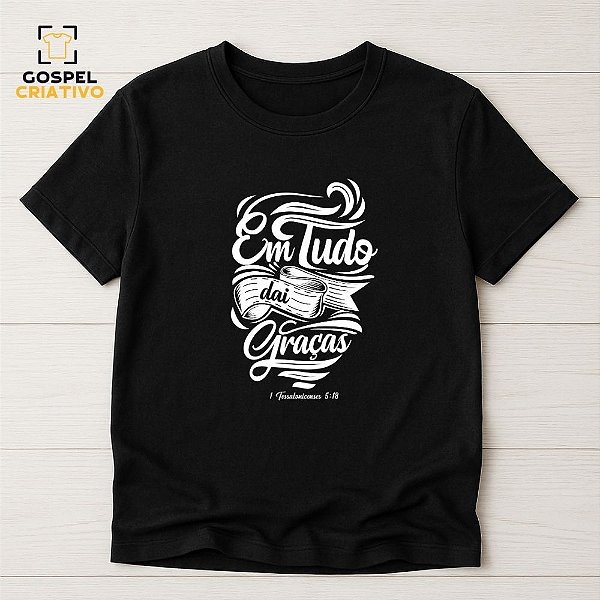 Camiseta Cristã Evangélica Gratidão