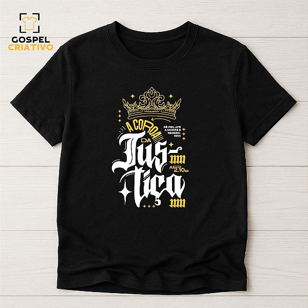 Camiseta Cristã Evangélica Justiça