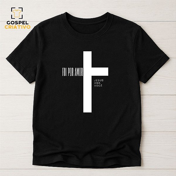 Camiseta Cristã Evangélica Cruz