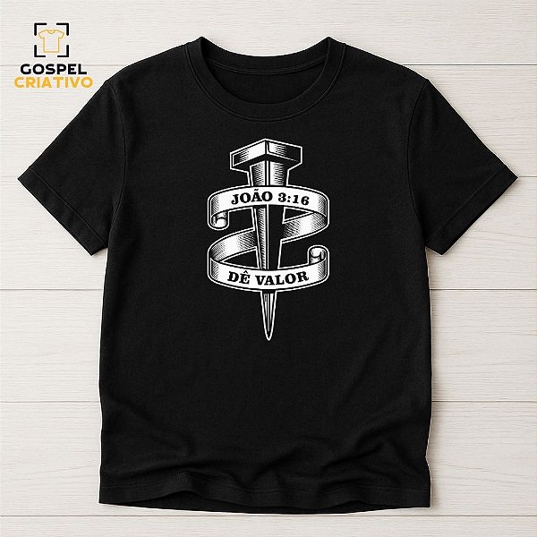 Camiseta Cristã Evangélica João 3:16