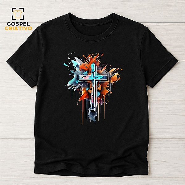 Camiseta Cristã Evangélica Cruz