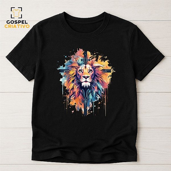 Camiseta Cristã Evangélica Leão