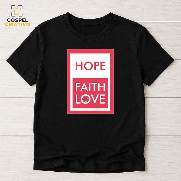 Camiseta Cristã Evangélica Fé