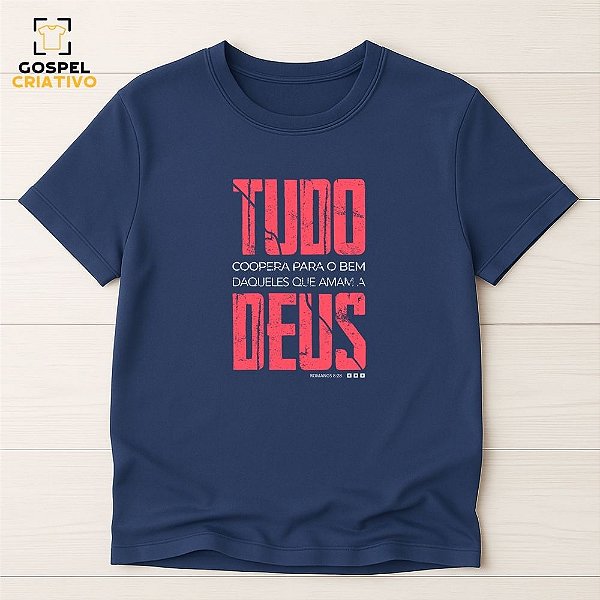 Camiseta Cristã Evangélica Tudo Coopera