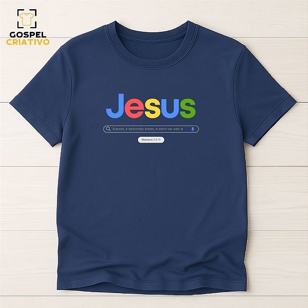 Camiseta Cristã Evangélica Jesus Google