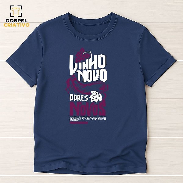 Camiseta Cristã Evangélica Vinho Novo
