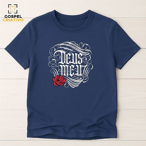 Camiseta Cristã Evangélica Deus Meu