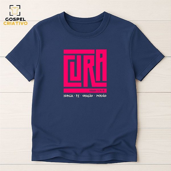 Camiseta Cristã Evangélica Cura