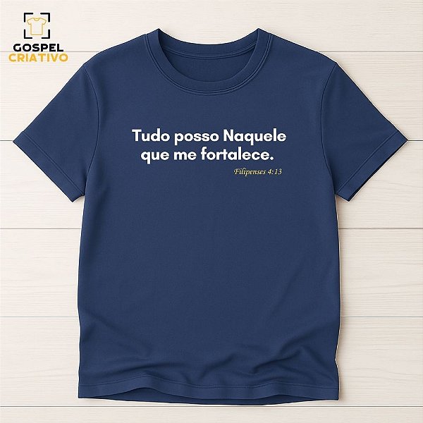 Camiseta Cristã Evangélica Versículo