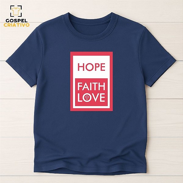 Camiseta Cristã Evangélica Fé