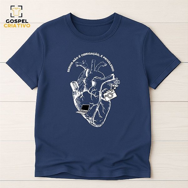Camiseta Para Equipe de Mídia na Igreja